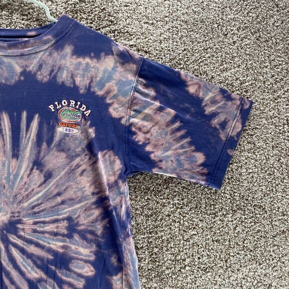 Vintage Florida Gators Shirt Womens Large Purple Tie Dye Embroidered Logo Ladies - Picture 4 of 11